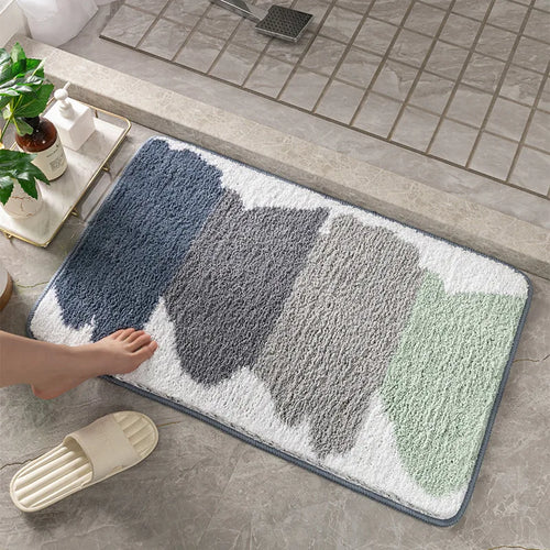 Badematte Rutschfest & Saugstark – Badezimmer Teppich mit Gummiboden, Modern & Vielseitig