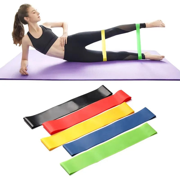 Widerstandsbänder Set (1–5 Stück) – Fitness Elastikband für Yoga, Krafttraining & Rehab