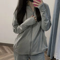 Damen Sommer Jacke Leicht – Sonnenschutz Kapuzenjacke mit Reißverschluss | Atmungsaktive Loose Fit Cardigan