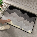 Badematte Rutschfest & Saugstark – Badezimmer Teppich mit Gummiboden, Modern & Vielseitig