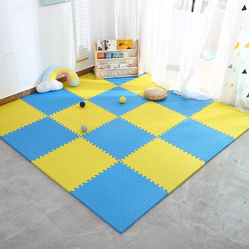 EVA Puzzlematte 30x30 cm – Rutschfeste Spielmatte für Baby & Kinder Krabbelteppich