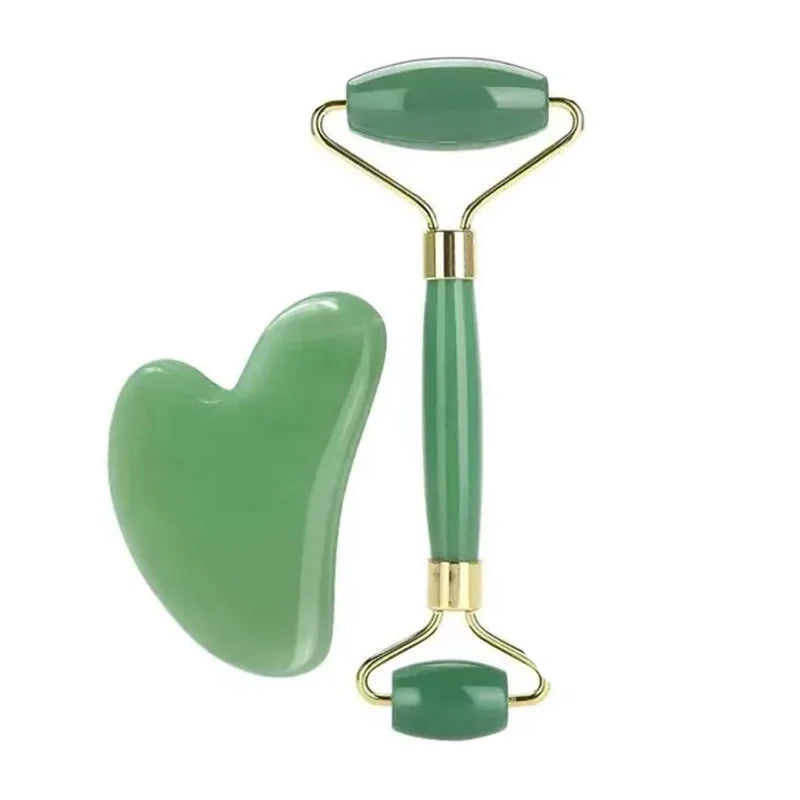 Ice Face Roller Set – Gesichtsroller & Gua Sha für Lifting & Hautpflege