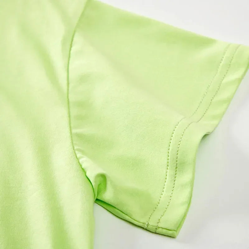 Kinder T-Shirt Mädchen Sommer – Baumwolle Kurzarm Shirt Teenager Schul Oberteil