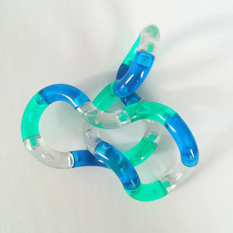 Fidget Drehseil Regenbogen – Verformbares Antistress Spielzeug, Leuchtend & Kreativ