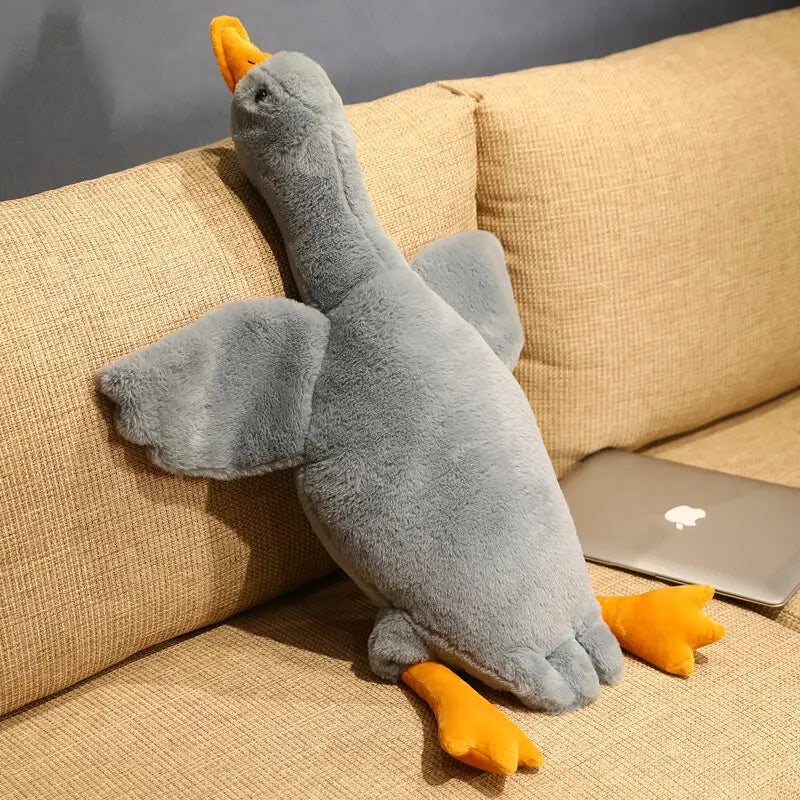 Plüsch Ente XXL 50–190cm – Riesiges Kuscheltier Schlafkissen Weich & Flauschig