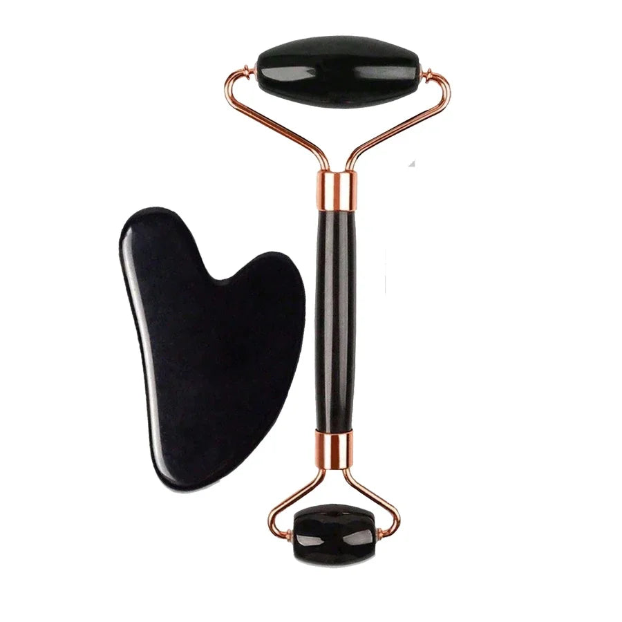 Ice Face Roller Set – Gesichtsroller & Gua Sha für Lifting & Hautpflege