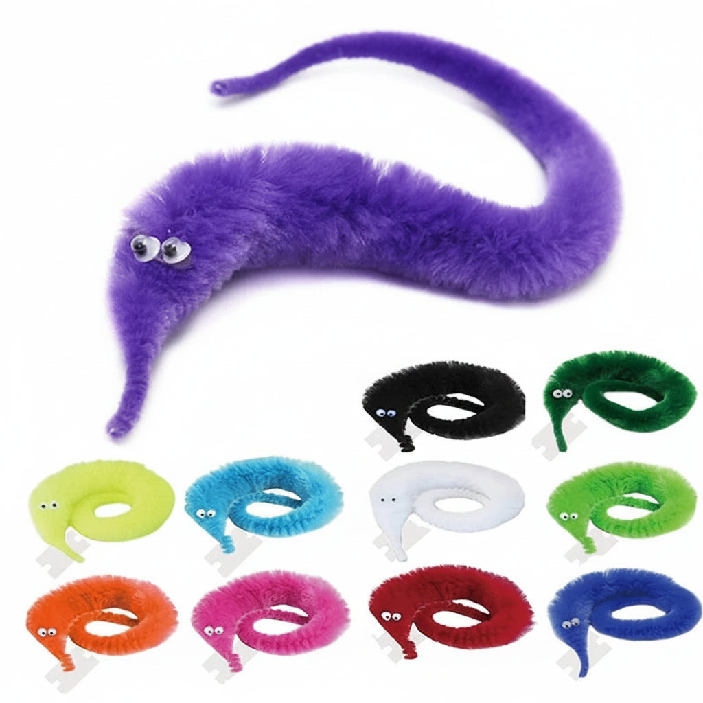 Twisty Worm Zaubertrick Set – Magischer Fuzzy Wurm Spielzeug Partygeschenke Kinder