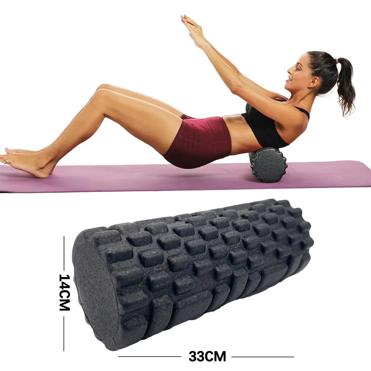 Schaumstoff Roller 30/33 cm – EPP Faszienrolle für Yoga, Massage & Muskel Regeneration