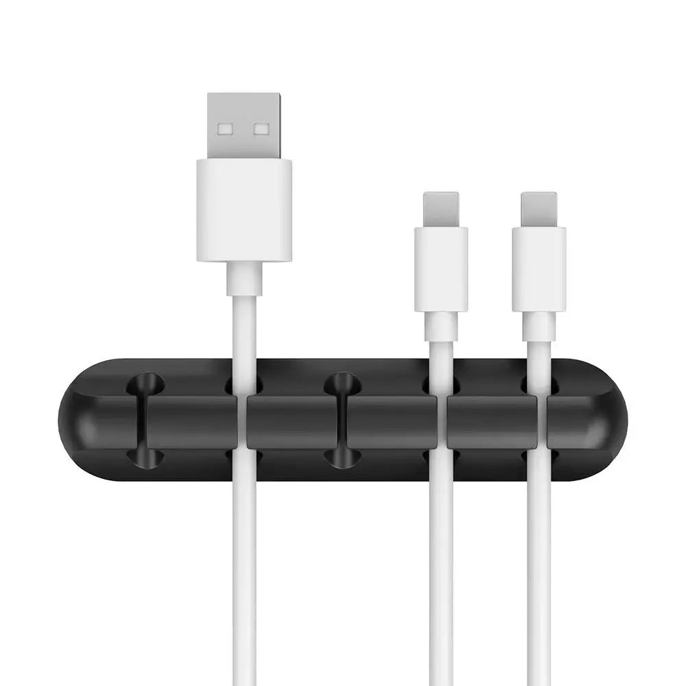 Selbstklebende Kabelhalter Clips – Silikon Kabelmanagement für Schreibtisch & Ladekabel | USB, Kopfhörer & Netzkabel Organizer