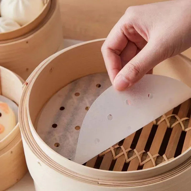 Air Fryer Papier Einlagen 100 Stück – Antihaft Pergamentpapier für Heißluftfritteuse