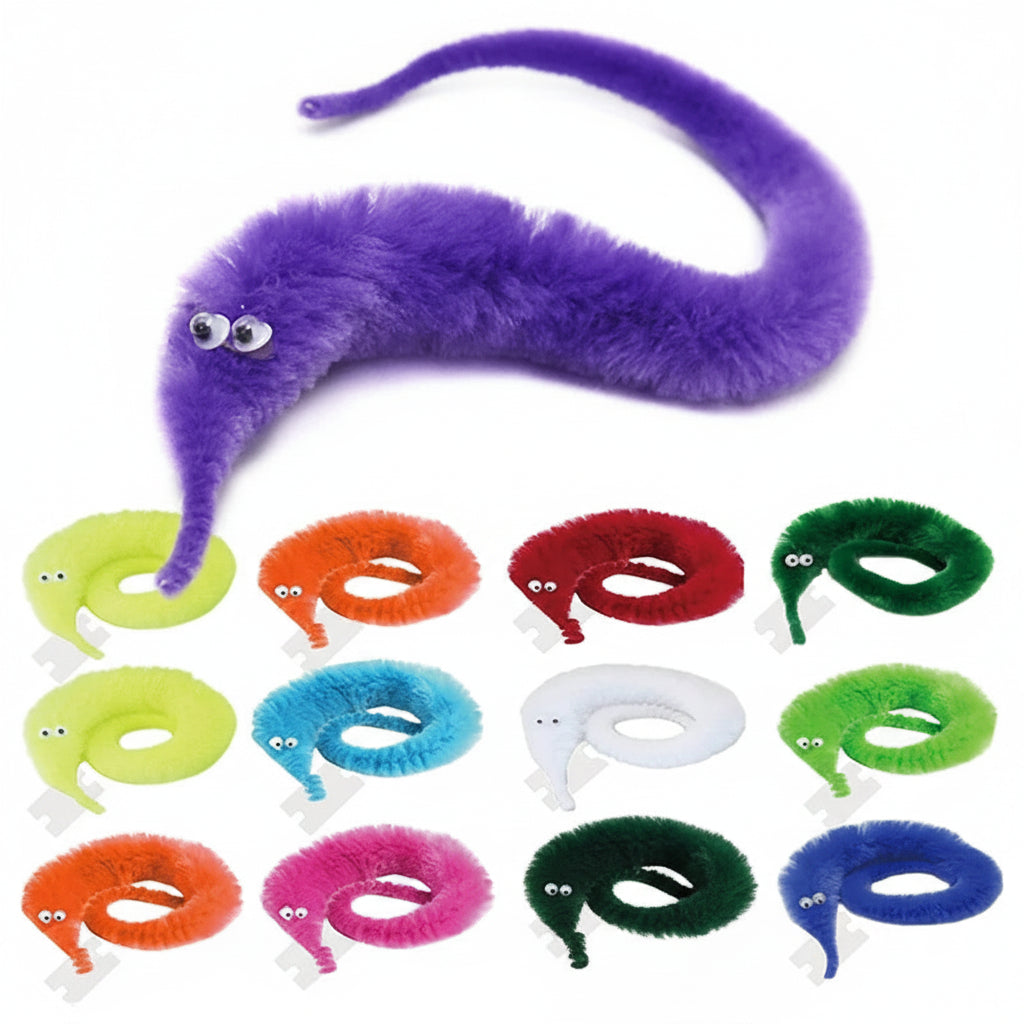 Twisty Worm Zaubertrick Set – Magischer Fuzzy Wurm Spielzeug Partygeschenke Kinder