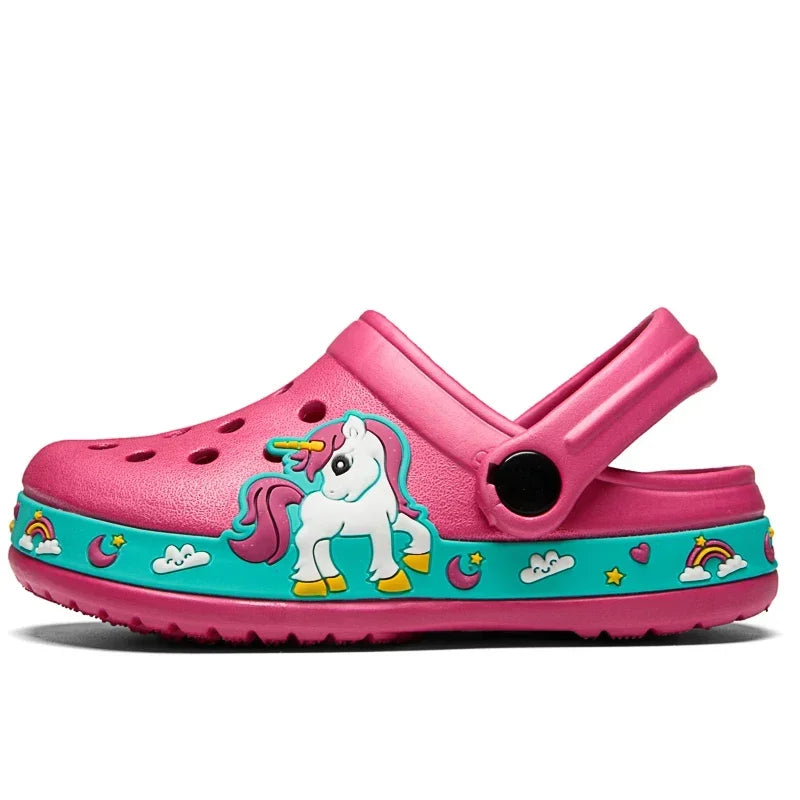 Kinder Clogs Bagger – Jungen Hausschuhe Sommer Atmungsaktiv & Rutschfest