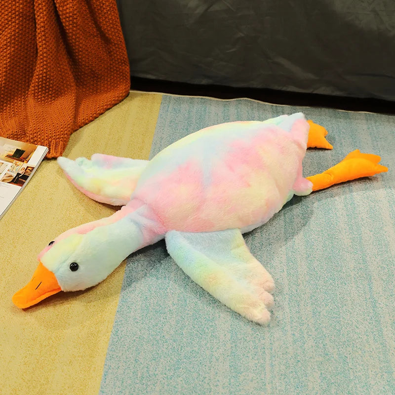 Plüsch Ente XXL 50–190cm – Riesiges Kuscheltier Schlafkissen Weich & Flauschig