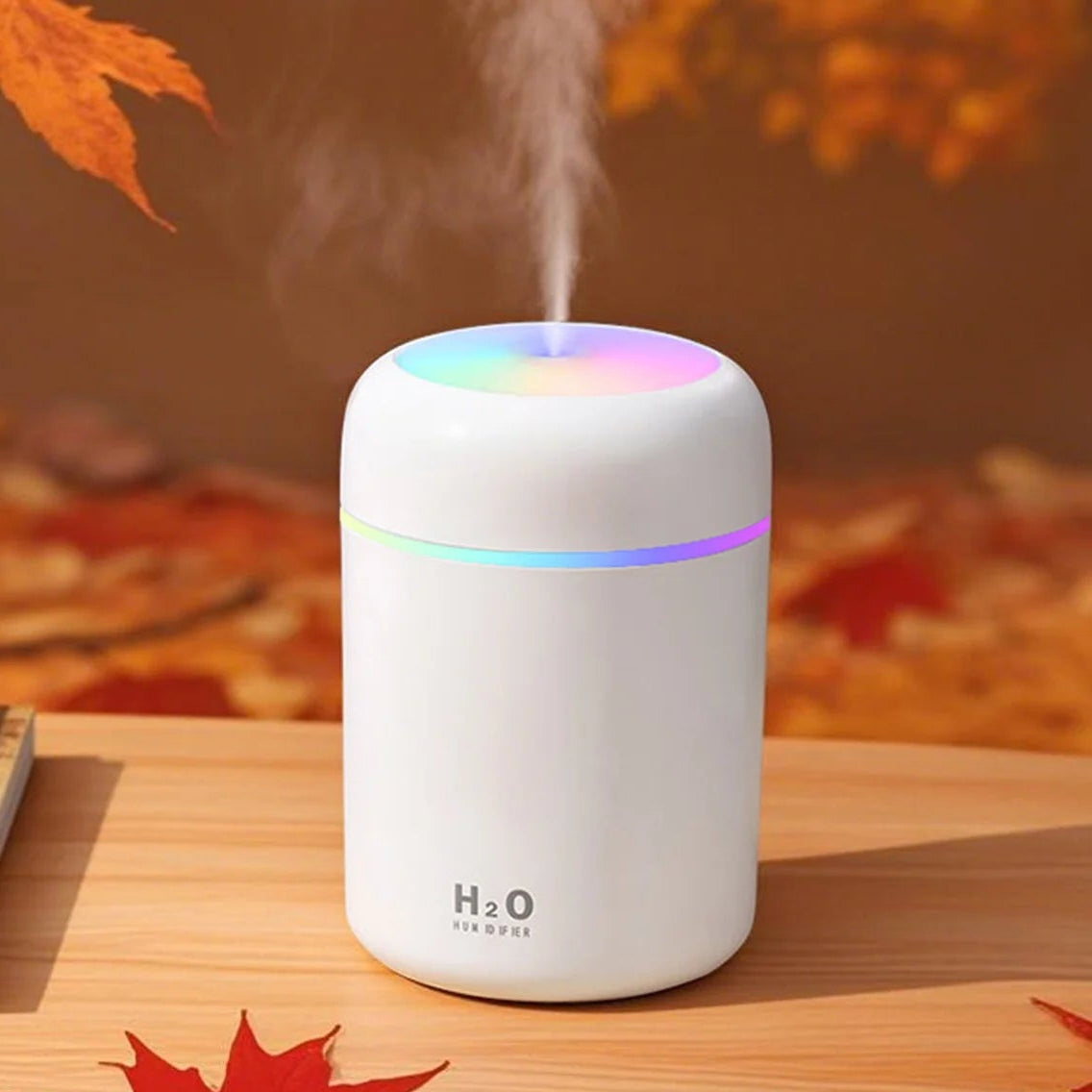 300ml Aroma Diffusor – Luftbefeuchter mit LED & ätherischen Ölen USB