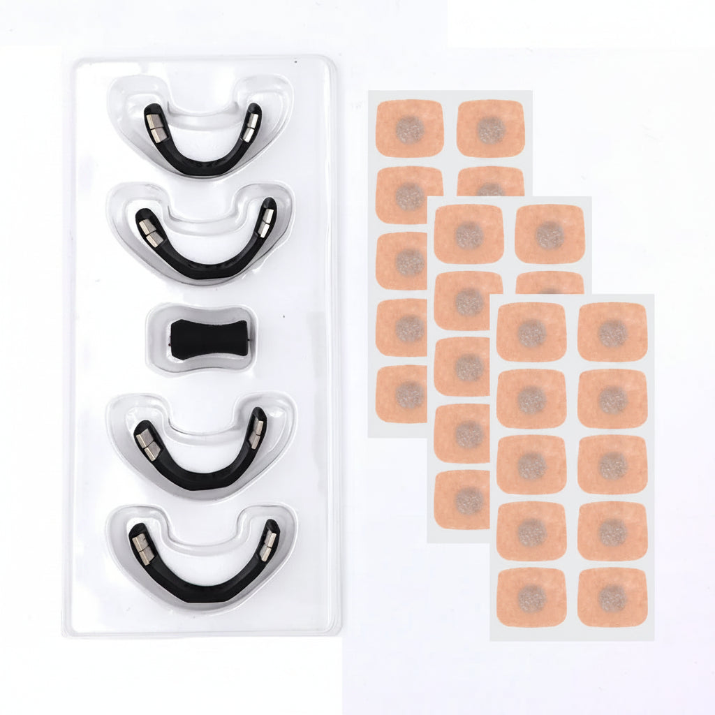 Magnetischer Anti Schnarchen – Nasenclip Set für bessere Atmung & Schlaf