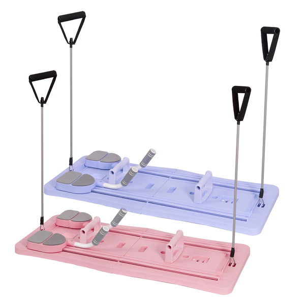 Pilates Board 4-in-1 Faltbar – Core Trainer mit Ab Roller, Push-Up & Resistance Bands
