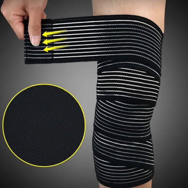 Elastische Kompressionsbandage 40–180 cm – Sport Wrap für Knie, Handgelenk & Knöchel