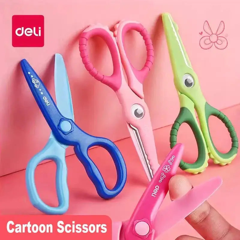 Kinder Schere Cartoon – Sichere Bastelschere für Schule & DIY mit Niedlichem Design
