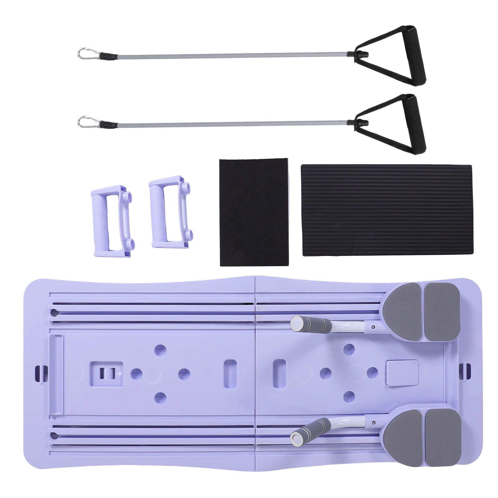 Pilates Board 4-in-1 Faltbar – Core Trainer mit Ab Roller, Push-Up & Resistance Bands