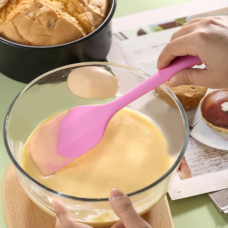 Silikon Spatel klein – Hitzebeständiger Teigschaber & Küchenhelfer | Backen, Creme & Kuchen Zubehör
