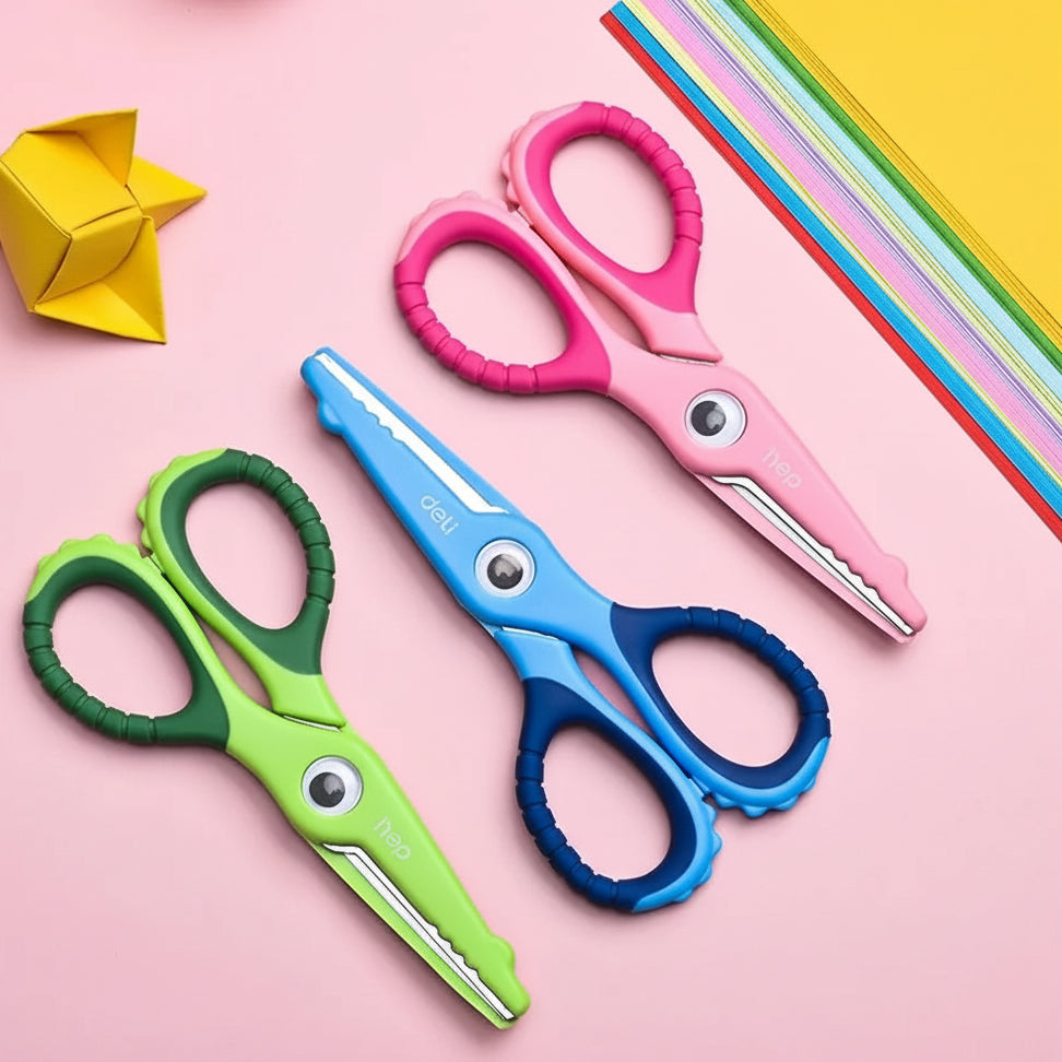 Kinder Schere Cartoon – Sichere Bastelschere für Schule & DIY mit Niedlichem Design