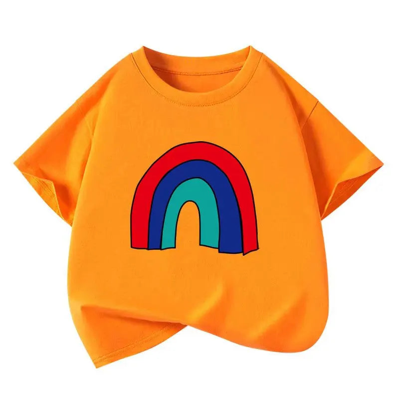 Kinder T-Shirt Mädchen Sommer – Baumwolle Kurzarm Shirt Teenager Schul Oberteil