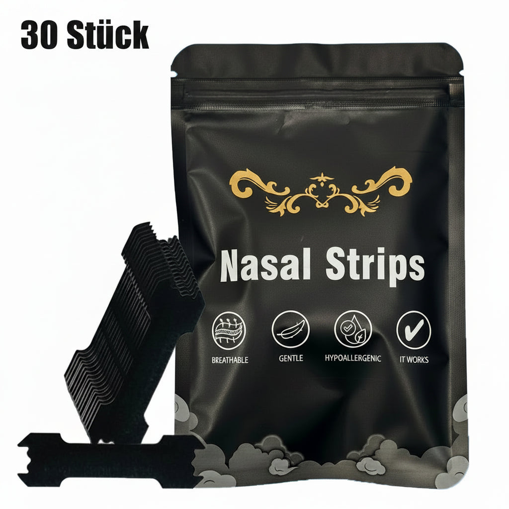 Anti-Schnarch Nasenstreifen Set (30–150 Stück) – Bessere Atmung & Ruhiger Schlaf