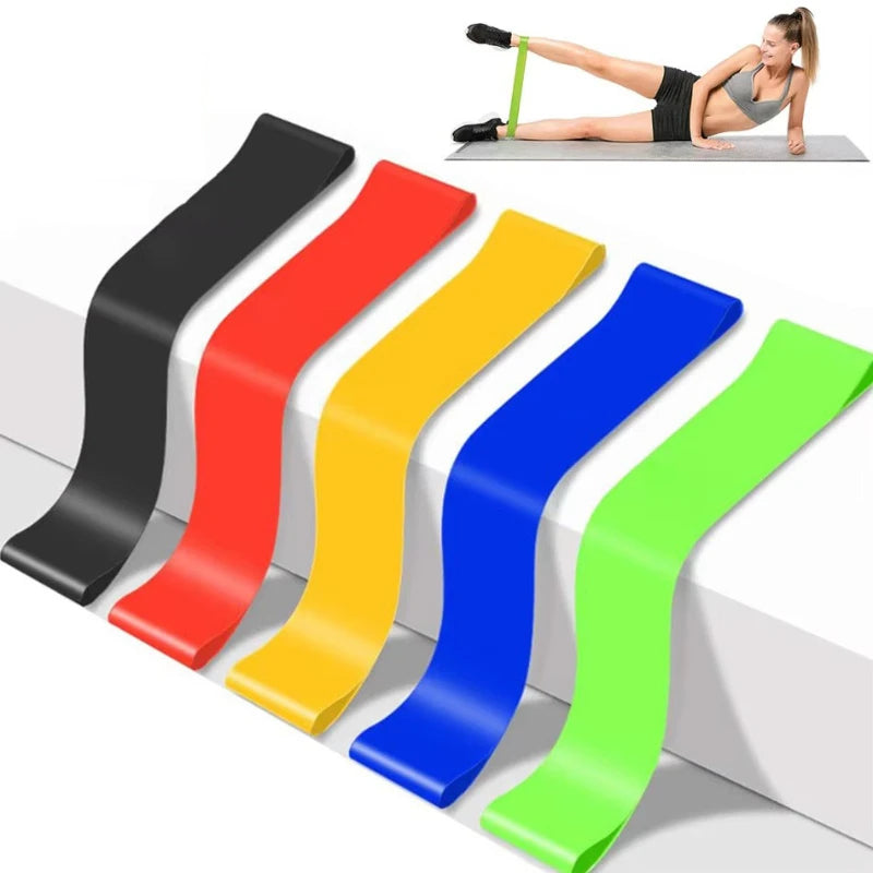 Widerstandsbänder Set (1–5 Stück) – Fitness Elastikband für Yoga, Krafttraining & Rehab
