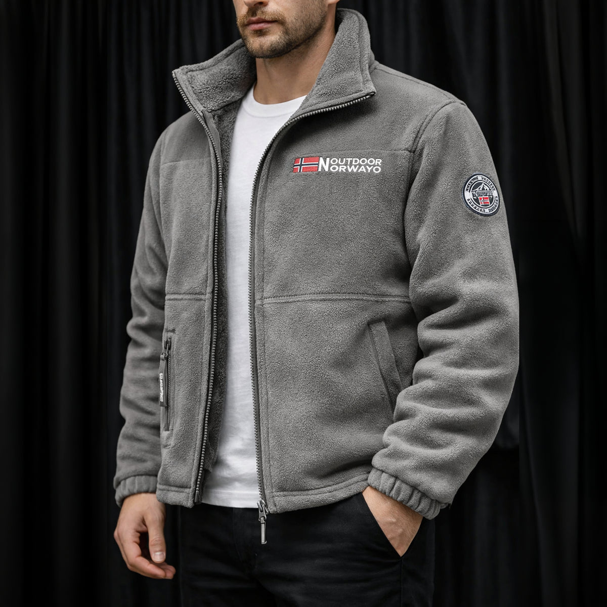 Herren Fleecejacke – Wärmend, Windabweisend & Hitzebeständig