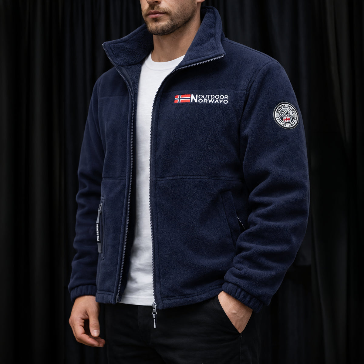 Herren Fleecejacke – Wärmend, Windabweisend & Hitzebeständig