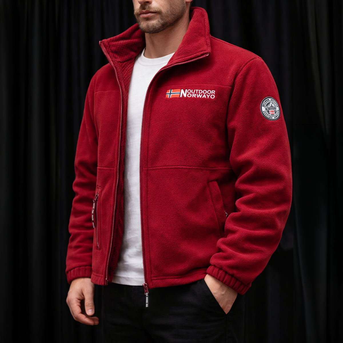 Herren Fleecejacke – Wärmend, Windabweisend & Hitzebeständig