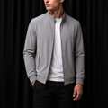 Herren Freizeitjacke mit Stehkragen und Reißverschluss